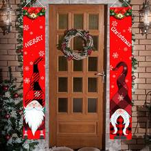 Санта-Клаус баннер Счастливого Рождества Декор для дома рождественские двери Декор открытый Рождественский орнамент Navidad 2020 счастливый новый год 2021 2024 - купить недорого