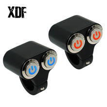 22mm 25mm Motorcycle Handlebar Switches ATV Scooter Headlight Hazard Brake Fog Light Switch ON-OFF Dual Control Switch Button 2024 - buy cheap