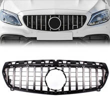 Car Front Grille AMG GTR Style Grill For Mercedes Benz A Class W176 A200 A250 A45 2013 2014 2015 Base Standard Model with Emblem 2024 - buy cheap