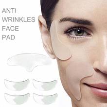 5Pcs/Set Women Anti Wrinkle Eye Lines Chin Pads Silicone Reusable Face Lifting Smooth Skin Invisible Patch Skin Care Tool 2024 - buy cheap