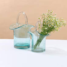 Vaso de flores para decoração de casamento peça central vaso de vidro plantador mesa ornamentos artesanais vaso de vidro 2024 - compre barato