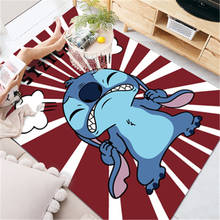 Alfombra lavable de dibujos animados Lilo & Stitch para niños, tapete para suelo de sala de estar, alfombra bonita para niña, 80x160cm 2024 - compra barato