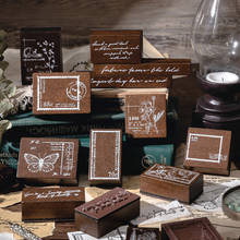 Sello de decoración de escritura Vintage, álbum de recortes de madera para sellos de goma, papelería, manualidades, sello estándar 2024 - compra barato