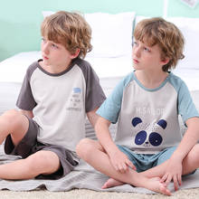 Big Boys Girls Pajamas Summer Short Sleeve Children's Clothing Sleepwear Cotton Pyjamas Sets For Kids  4 6 8 10 12 14 16 Years 2024 - buy cheap