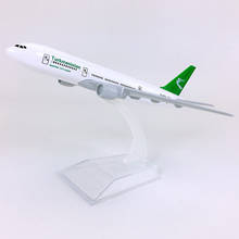 Modelo de avión fundido a presión de 16cm, juguetes de avión de aleación de aviación, Air turanian, 1/400, B777, regalos, 777 2024 - compra barato