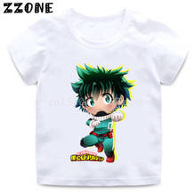 Camiseta con estampado de dibujos animados para niños y niñas, ropa divertida de Boku No Hero Academia, HKP2449 2024 - compra barato