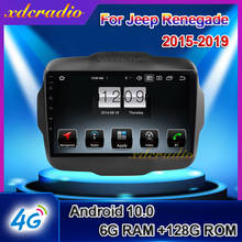 Xdcradio 10.1" Android 10.0 For Jeep Renegade Car Radio Automotivo Car Dvd Multimedia Player Auto GPS Navigation Stereo 4G 2015+ 2024 - buy cheap