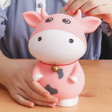 CNY Red Ox Piggy Bank Cartoon Figure Shatter-Proof Money Saving Box the Chinese Zodiac Cow Decor Gift for Kids FP8 2024 - buy cheap