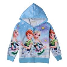 Disney princess coat girl Autumn winter cartoon outerwear children's Frozen Elsa warm Long sleeve clothing children's doll coat 2024 - buy cheap