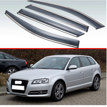 For Audi A3 Sportback 2010 2011 2012 2013 Plastic Exterior Visor Vent Shades Window Sun Rain Guard Deflector 4pcs 2024 - buy cheap