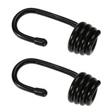 MagiDeal Strong 2Pcs Plastic Coated Steel Wire Hooks for 8mm Shock Cord Bungee Elastic Rope Tool  Agricultural Boating Camping 2024 - buy cheap
