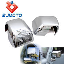 1 par chrome abs plástico acessórios do carro espelho retrovisor lateral capa personalizada para jeep wrangler 2007-2016 espelho lateral carenagem 2024 - compre barato