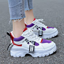 Sooneeya Spring Fashion Platform Sneakers Woman Mesh Trainers Chunky Shoes Women Breathable Walking Shoes Letter Tenis Feminino 2024 - buy cheap