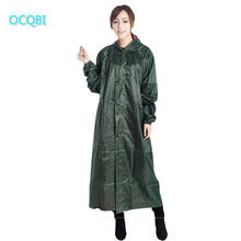Raincoat Long  women trench coat windproof man Oxford cloth rain coat  adult hiking Poncho. long coat men  190T Nylon Fabric 2024 - buy cheap