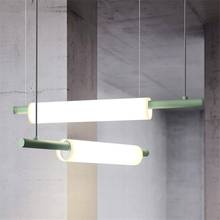 Nordic Modern Long Stick Acrylic Pendant Lights Dining Room Lamps Lighting Bar Led Long Strip Table Hanging Lights Fixtures 2024 - buy cheap