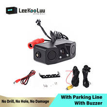 LeeKooLuu Car Rear View Camera Car Reverse Parking Sensor with 2 Radar Detector BiBi Alarm Waterproof Car Backup Rear Camera 2024 - buy cheap