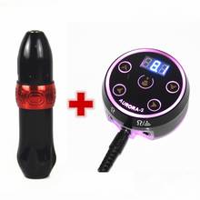 Professional Tattoo Kit Rocket Tattoo Machine Pen Strong Quiet DC Connection With Aurora LCD Tattoo Power For Tattoo Liner Shade 2024 - buy cheap