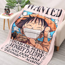 Autumn and winter anime cartoon flannel blanket, air-conditioning blanket, student nap blanket 2024 - buy cheap