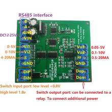 DC 12V 8CH Analog Digital Input output devices 0-5V 0-10V 4-20MA DAC ADC RS485 Modbus RTU Board 2024 - buy cheap