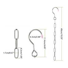 Stainless Steel Clothes Market Shop Display Hanging Chain Hooks With Ring Hanger 2024 - buy cheap