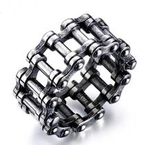 2020 Модные Простые Для мужчин в стиле «панк» из нержавеющей стали, для покрышек кольцо в стиле унисекс, в готическом стиле, властная цепи кольца для Для женщин 2024 - купить недорого