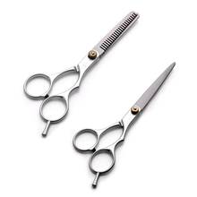 Professional Hairdressing scissors hair styling tool straight scissors 6 inch Cutting &5.5 inchThinning scissors Barber shears 2024 - buy cheap