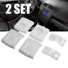 Clipe de trilho para assento de carro, 2 conjuntos de 6 peças de clipe de trilho para interior de automóvel branco 435881203a para tamanhos g-olf mk1 mk2 mk3 2024 - compre barato