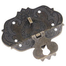 Antique Lock Wooden Jewelry Box Decorative Retro Box Hasp Lock Latch Cases Chests Latch With Screws Hardware Decor Accessories 2024 - buy cheap