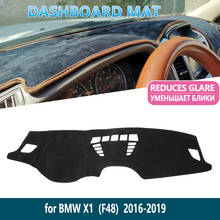Alfombrilla protectora Anti-UV para salpicadero de coche, accesorios para BMW X1 F48 2016 2017 2018 2019 2024 - compra barato