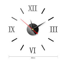 Relojes De Pared 3D DIY, Reloj electrónico silencioso, pegatina De espejo acrílico, Reloj De Pared para decoración De sala De estar, Horloge Murale 2024 - compra barato
