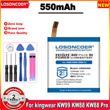 LOSONCOER KW88 550mAh Battery For kingwear Smart Watch KW88 KW99 KW88 Pro Battery +Gift tools +stickers 2024 - buy cheap