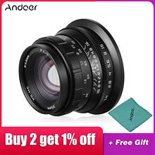 Andoer-lente de cámara de enfoque Manual F1.4 de 35mm, marco completo, lente de gran apertura para cámaras Canon EOS R/RP/R5/R6, sin espejo 2024 - compra barato