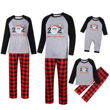 Family Christmas Pajamas Family Matching Clothes Cotton Knitting Winter Soft Mommy and Me Set Children Girls Pajamas Sleepwear 2024 - buy cheap