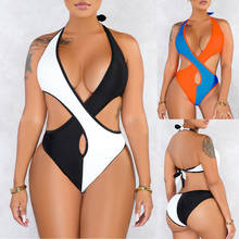 SAGACE, bañador de una pieza para mujer, verano 2020, sin espalda, traje de baño de retazos, Bikini de una pieza para mujer, traje de baño para la playa, Bodi A428 2024 - compra barato