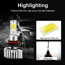 Kit de bombillas LED para faros delanteros de coche H4, H7, H11, H3, 9012, 9005, 9006, H1, 100W, 26000LM, 6000K, luz blanca, 1 unidad 2024 - compra barato