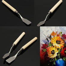 1Pcs Mixed Stainless Steel Palette Scraper Oil Knives Spatula Palette Knife Oil Painting Tools 2024 - buy cheap