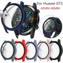 Multicolor Injection Molding Watch Case for Huawei GT 2 42mm 46mm Hard PC with Tempered Glass Cover Full Protective Bumper Shell 2024 - buy cheap