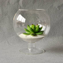 Clear Glass Vase Glass Terrarium Cup Shaped Bottle Garden Decoration Ornament 2024 - buy cheap