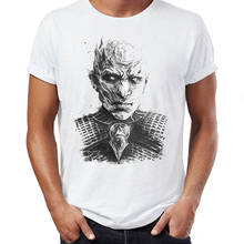 New Men's Short Sleeve t-shirt The Night King Awesome Pencil Drawing Printed Tshirt Harajuku Streetwear Cool Tees Tops 2024 - buy cheap