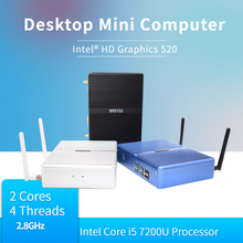 Core i5 7200U 7267U DDR4 i7 4500U Мини ПК Windows 10 HDMI VGA двойной порт мини HTPC мини компьютер Linux i3 7167U TV box PC 2024 - купить недорого