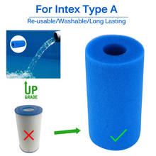 Esponja reutilizável do filtro da espuma da piscina esponjas reusáveis do cartucho de água do líquido de limpeza de biofoam para intex 2024 - compre barato