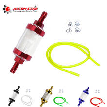 Alconstar- Motorcycle Motorcycle Gas Fuel Gasoline Filter 8mm+Oil Pipe+Clamp Set For ATV Dirt Pit Bike Motocross CRF230 KX 2024 - buy cheap
