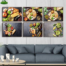 Модульные картины Yumeart, холст для украшения дома, картины с изображением сыра, пиццы, еды, настенные плакаты, постеры для гостиной 2024 - купить недорого