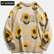 Sunflower Sweater Women Men 2020 Autumn Fashion Long Sleeve Knitted Pullover High Quality Clothes Khaki black Casual Sweater 2024 - buy cheap