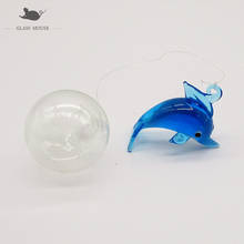 Муранское стекло ручной работы, украшение статуи дельфина, подвеска для домашнего аквариума, украшение для аквариума, очаровательные аксессуары, фигурка морского животного 2024 - купить недорого