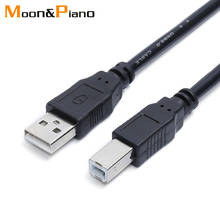 USB 2.0 Printer Data Cable High Speed 2.0 A to B Male to Male 1.5m 3m 5m 10m Black Cord Wire For Scanner Fax Machine Printer 2024 - buy cheap