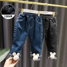 Baby Girls Jeans Lace Jeans Pants For Girls Elastic Waist Kids Jeans spring Autumn Novelty Clothes For Infant Girls Trousers  2024 - buy cheap