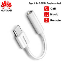 HUAWEI-Cable de Audio tipo C Original, adaptador de auriculares USB C a Jack 3,5 para P10, P20, P30, P40 pro, Mate 10, 20, 30, 40 Pro, Honor 30, V30 2024 - compra barato