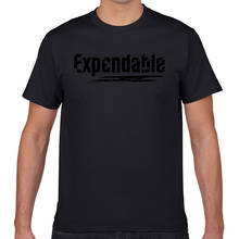 Tops T Shirt Men you are expendable Casual  Black Geek Cotton Male Tshirt XXXL 2024 - buy cheap