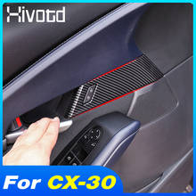 Hivotd Inner Door Handle Bowl Cover Interior Decoration Car Styling Accessory Garnish Panel For Mazda CX-30 CX30 2020 2021 2022 2024 - buy cheap